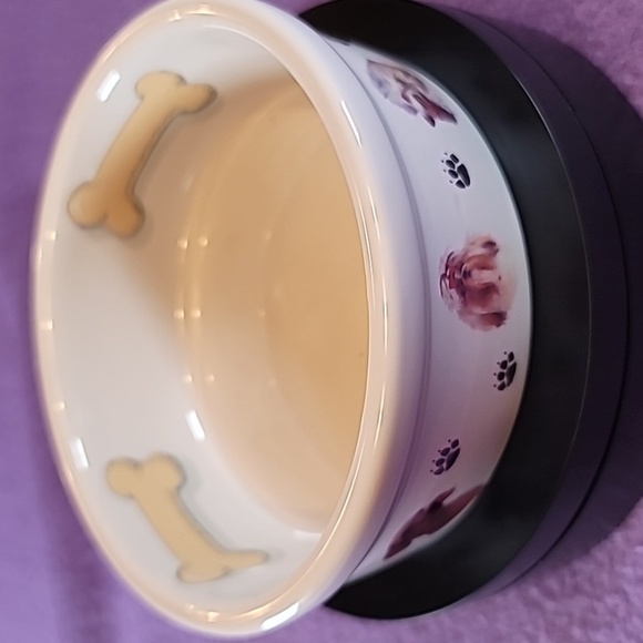 0774. BowWowMeow's Ceramic Decorative Bowl for Small Pet Dogs ~ So classy & Cute - Picture 7 of 7